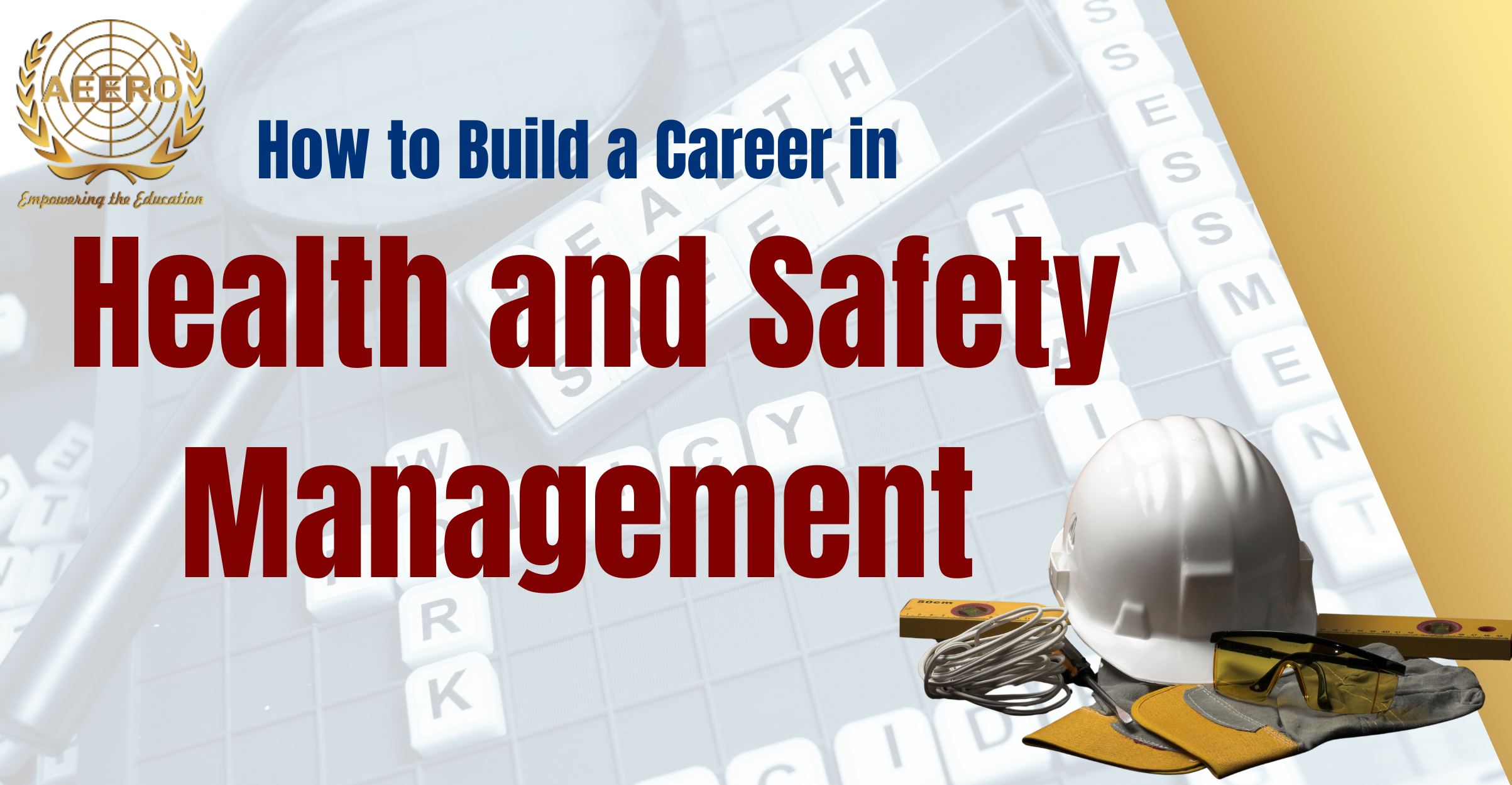 Online health and safety course for career in safety management